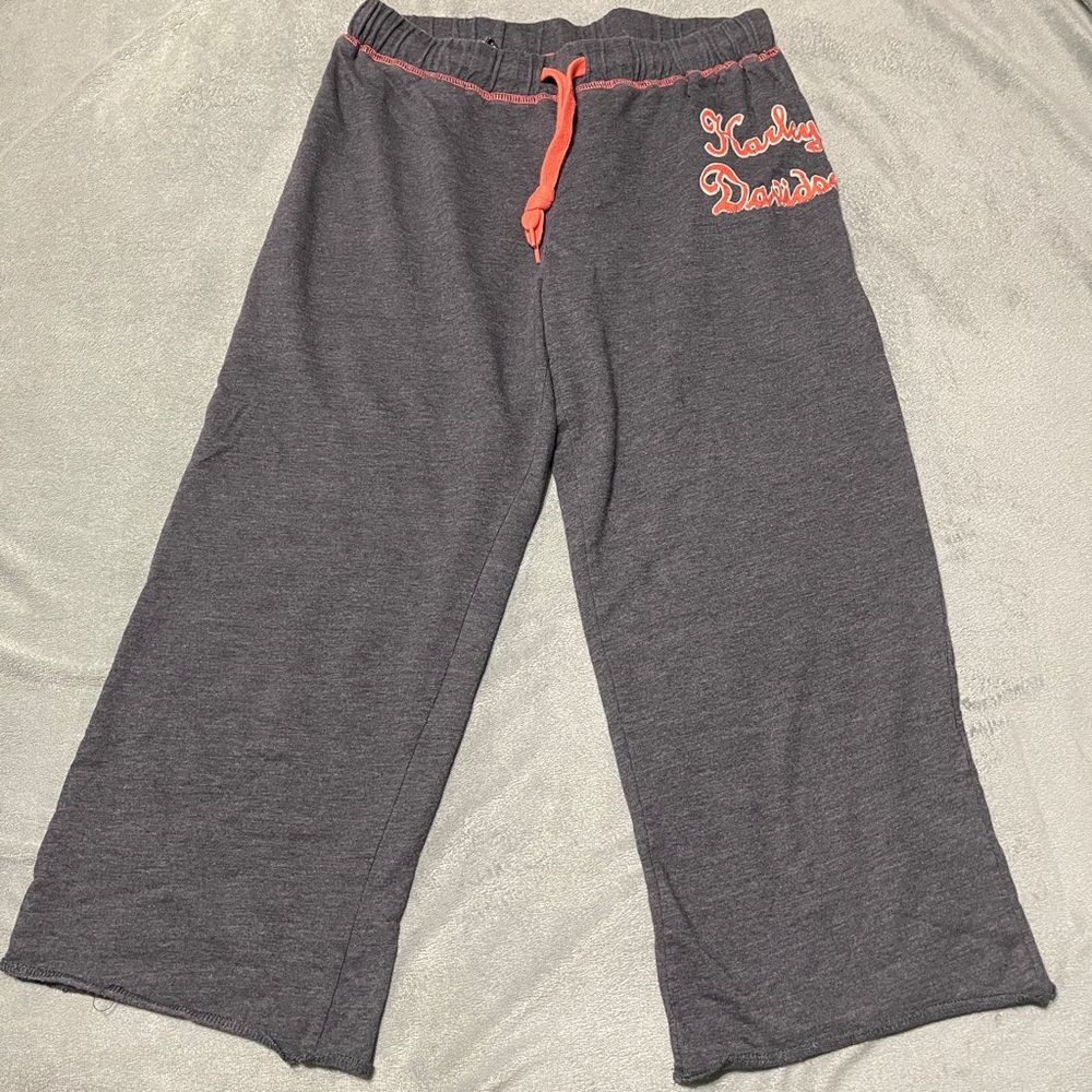 Harley-Davidson Women’s Charcoal Joggers with Coral Details
